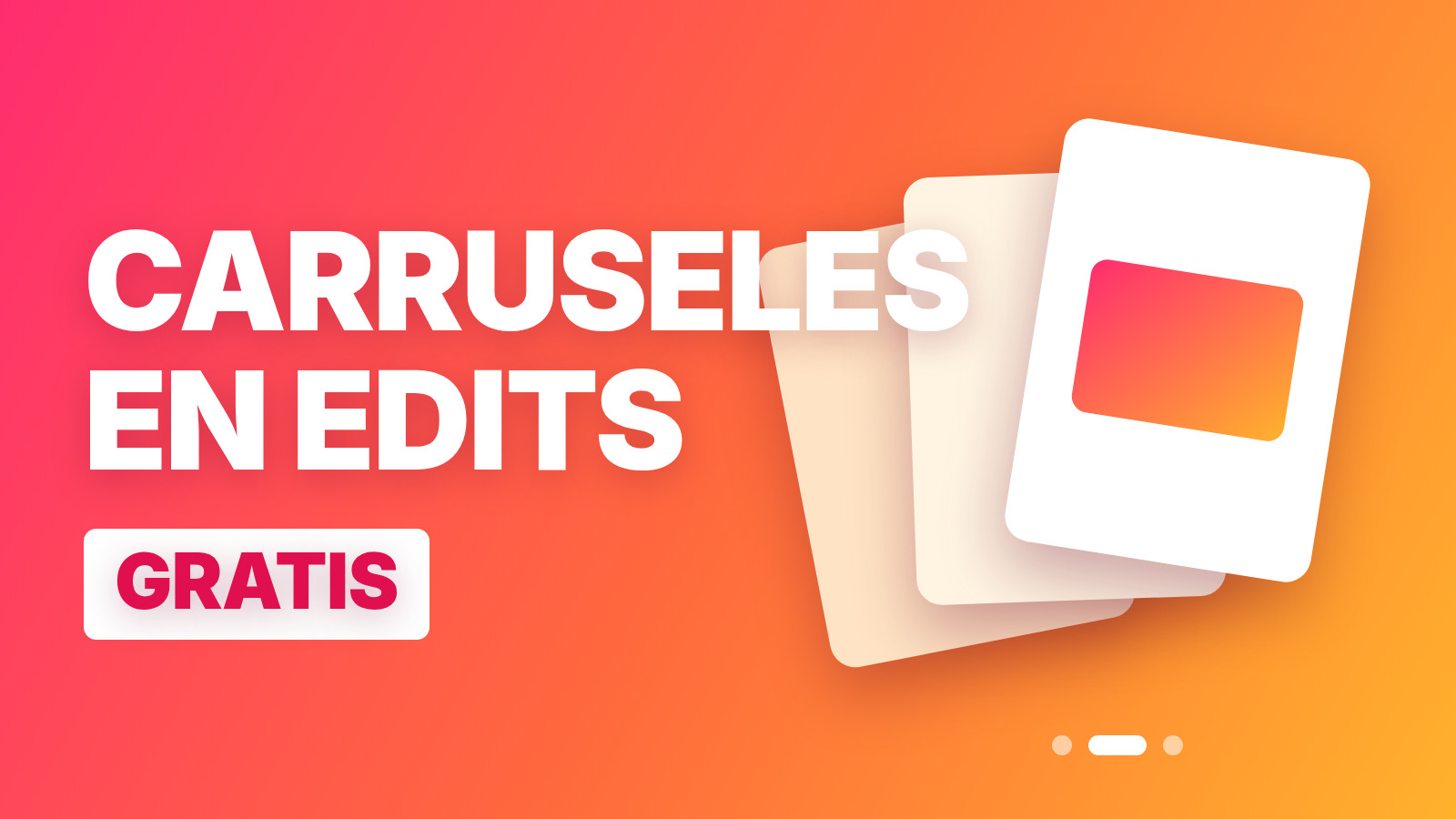 Cómo hacer un carrusel en Instagram: Edits ya los monta gratis