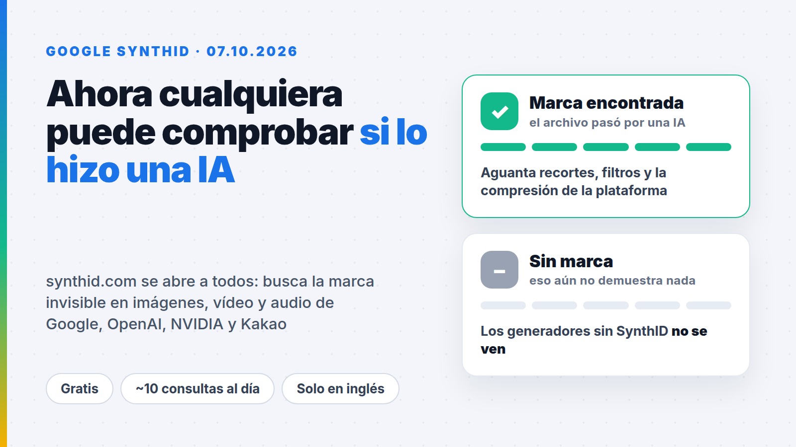 Cómo saber si una imagen es creada con IA: Google abre SynthID a todos